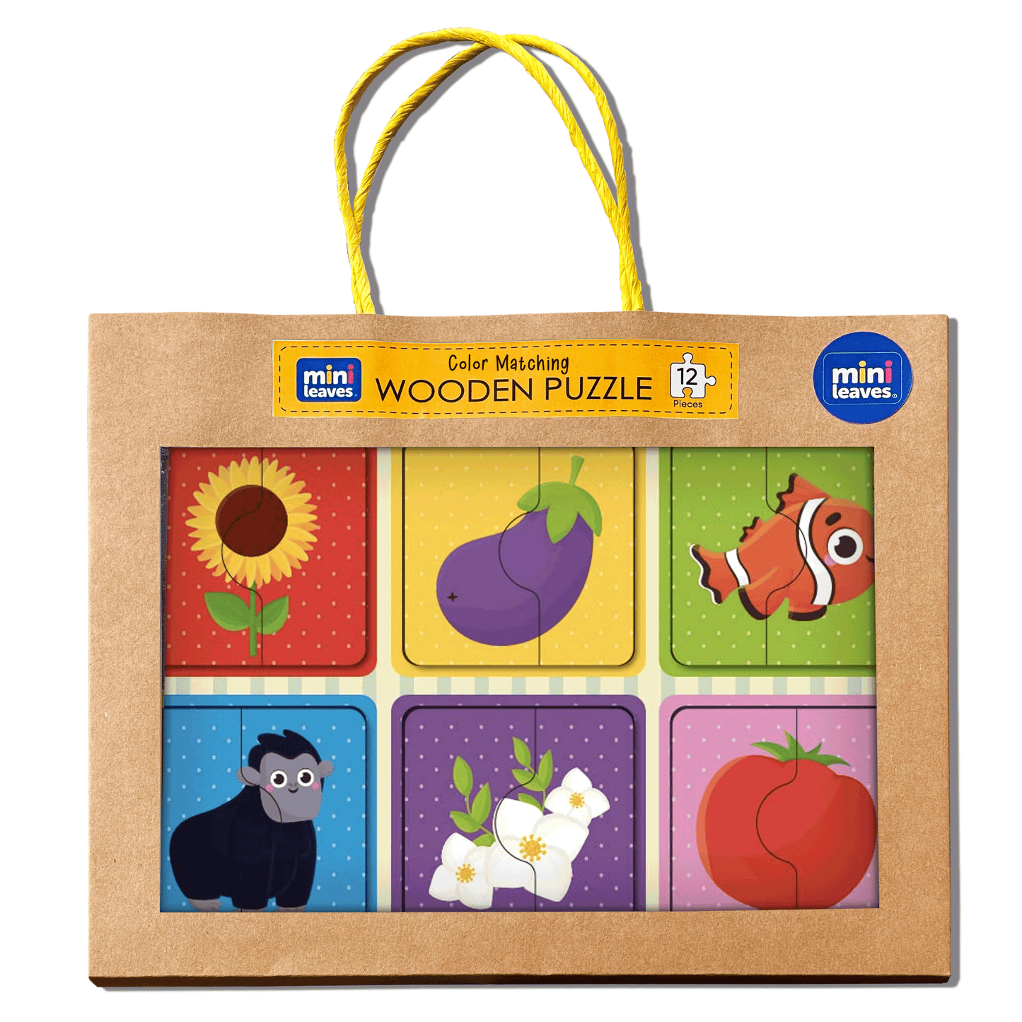 Wooden 2 Piece Colors Puzzle