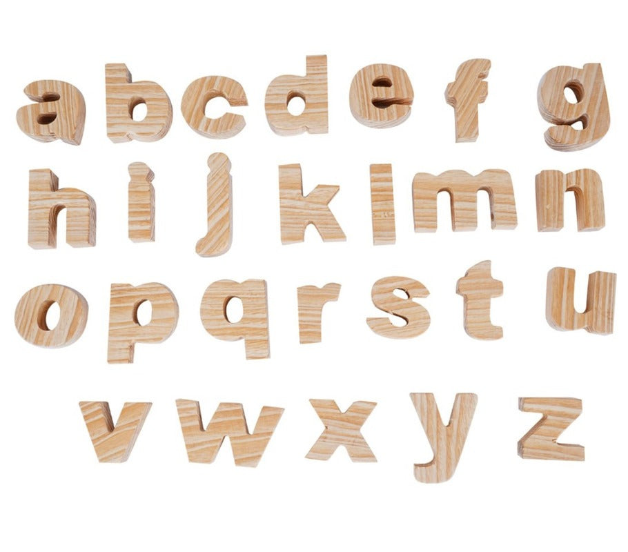 Wooden Alphabets Lowercase - Medium