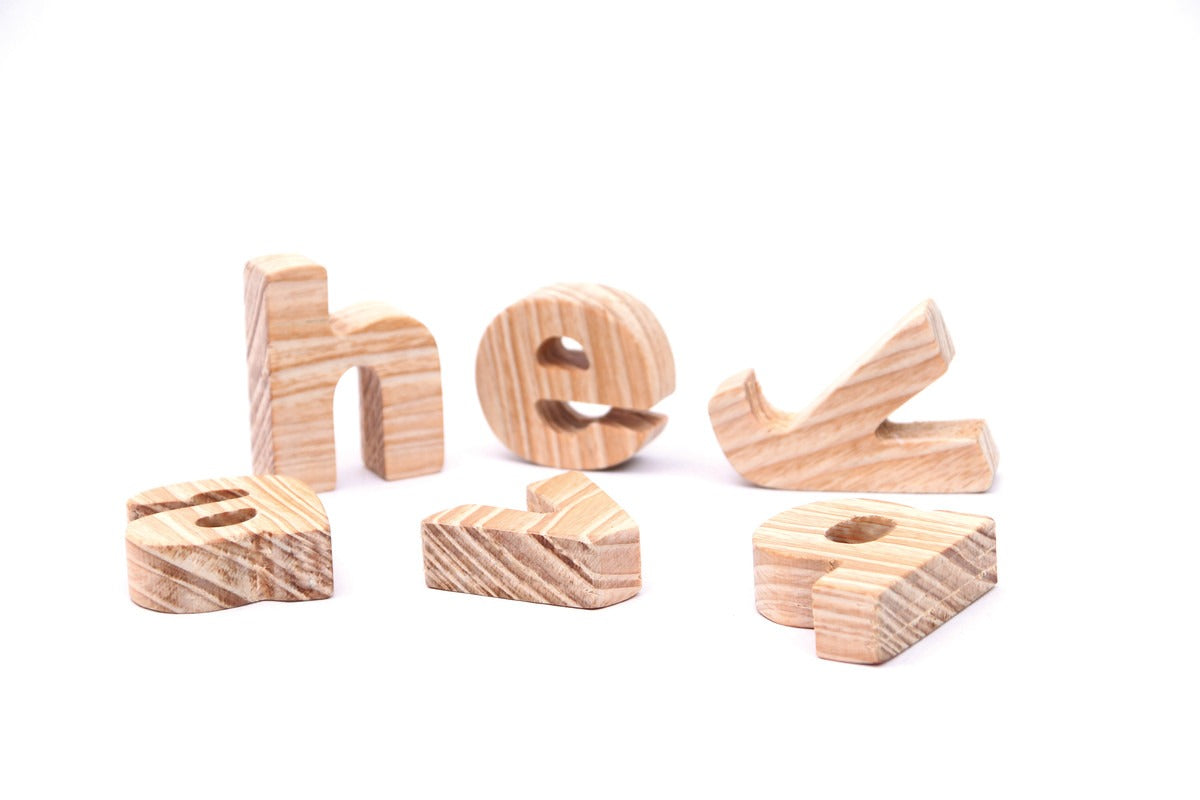 Wooden Alphabets Lowercase - Small