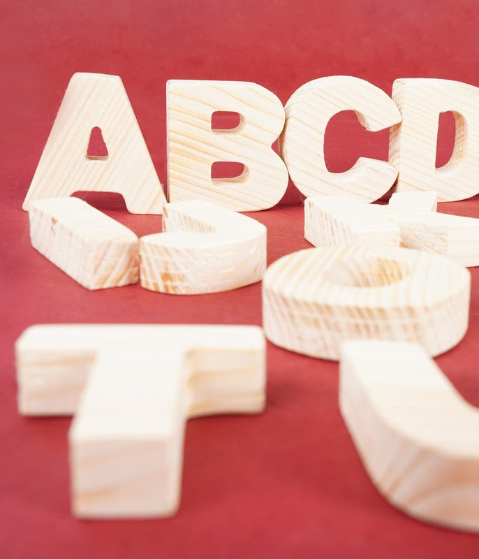 Wooden Alphabets Uppercase - Medium