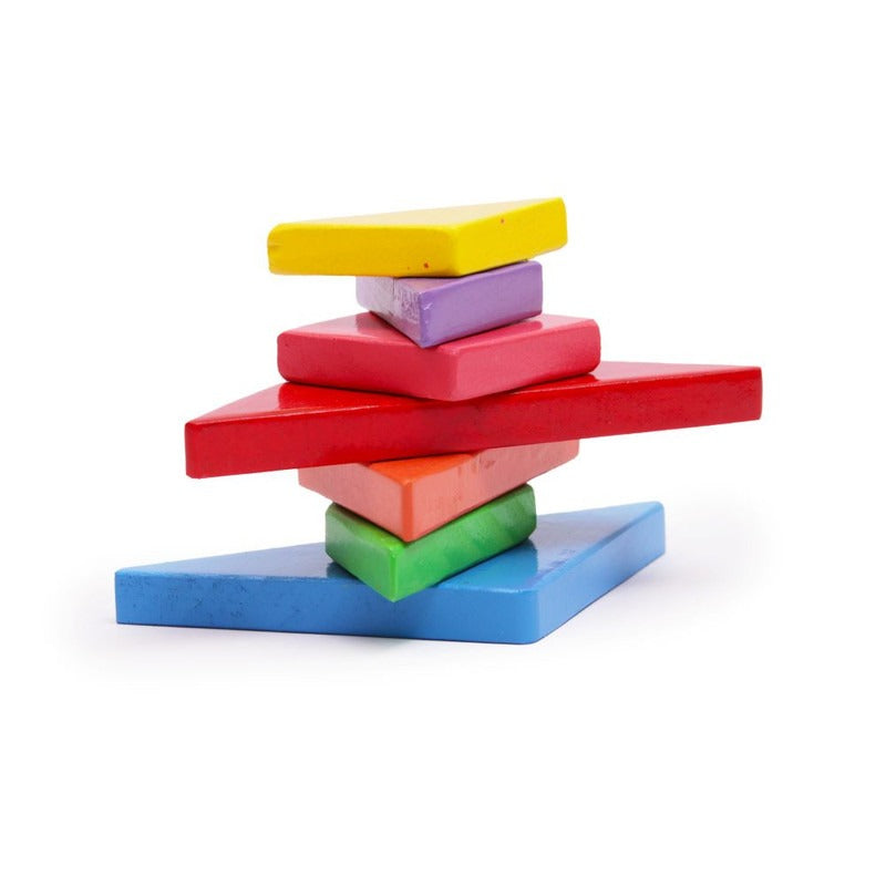 Magnetic Wooden Tangram Puzzle - Set of 7 Pieces