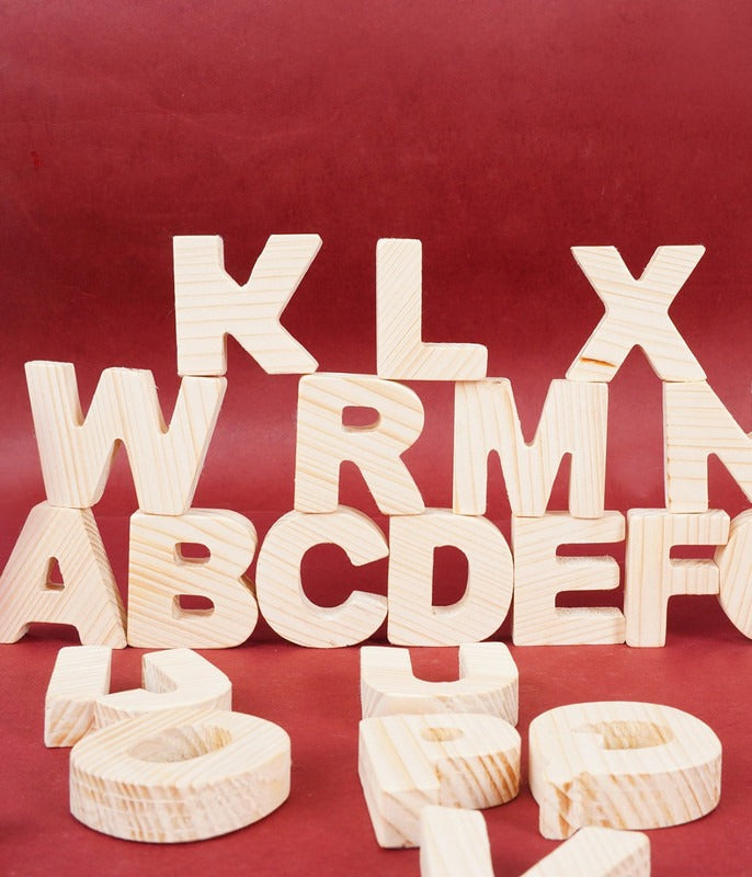 Wooden Alphabets Uppercase - Medium