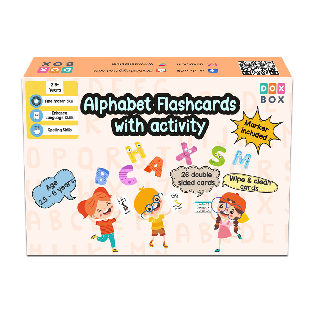 Alphabet Flashcards with Activity - Pack of 26