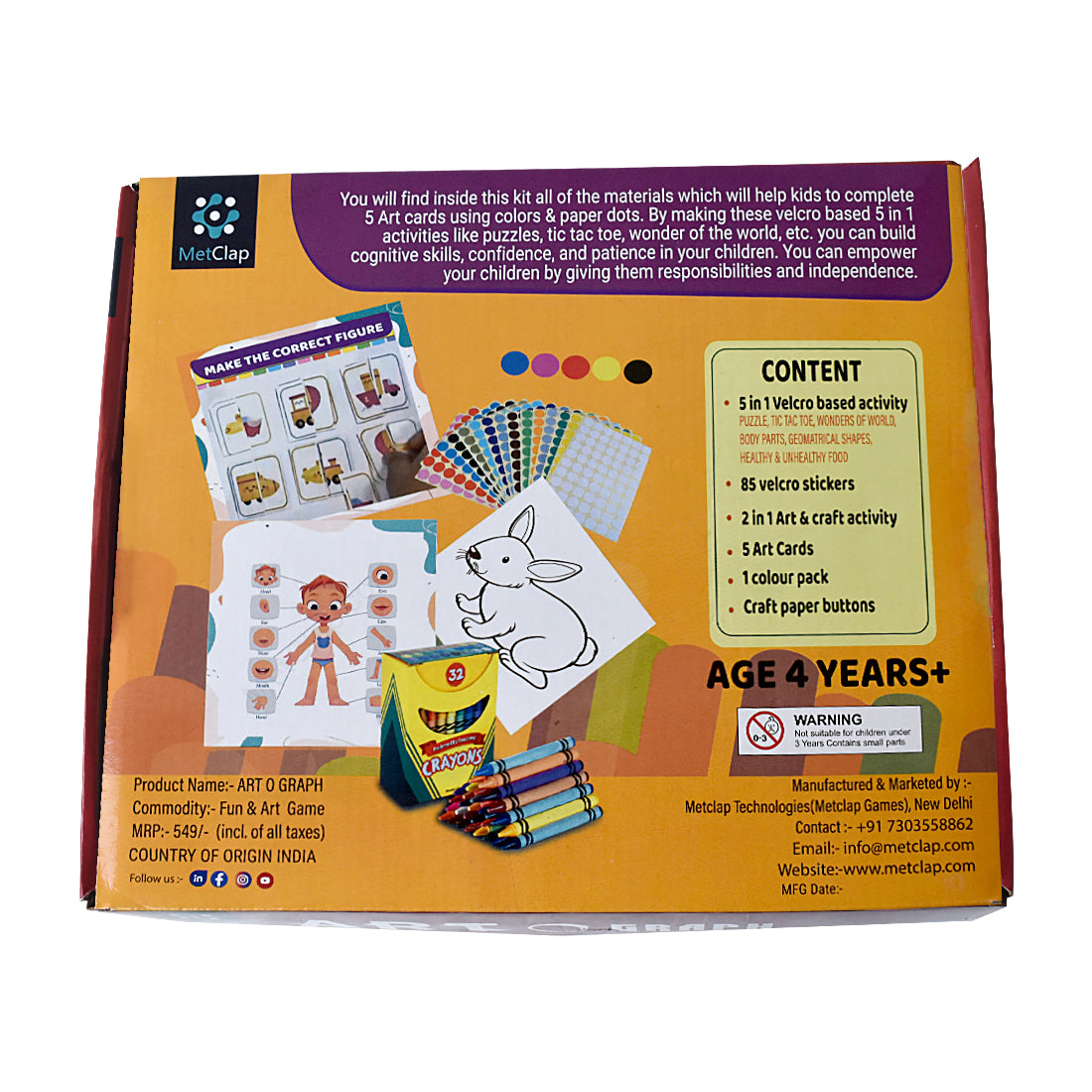 Art O Graph Activity Kit For Kids