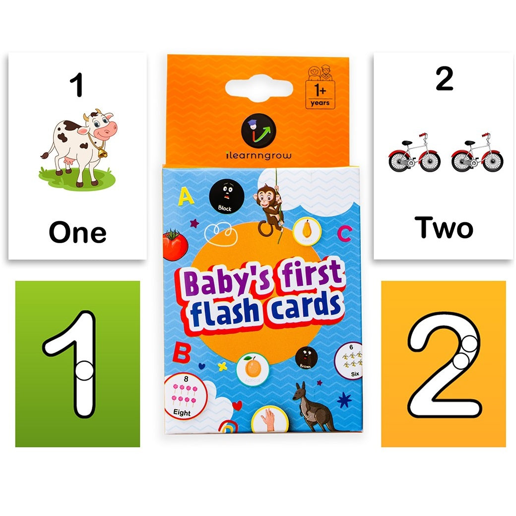 Baby's First Numbers Flashcards (40 Cards with Rewritable Pen)