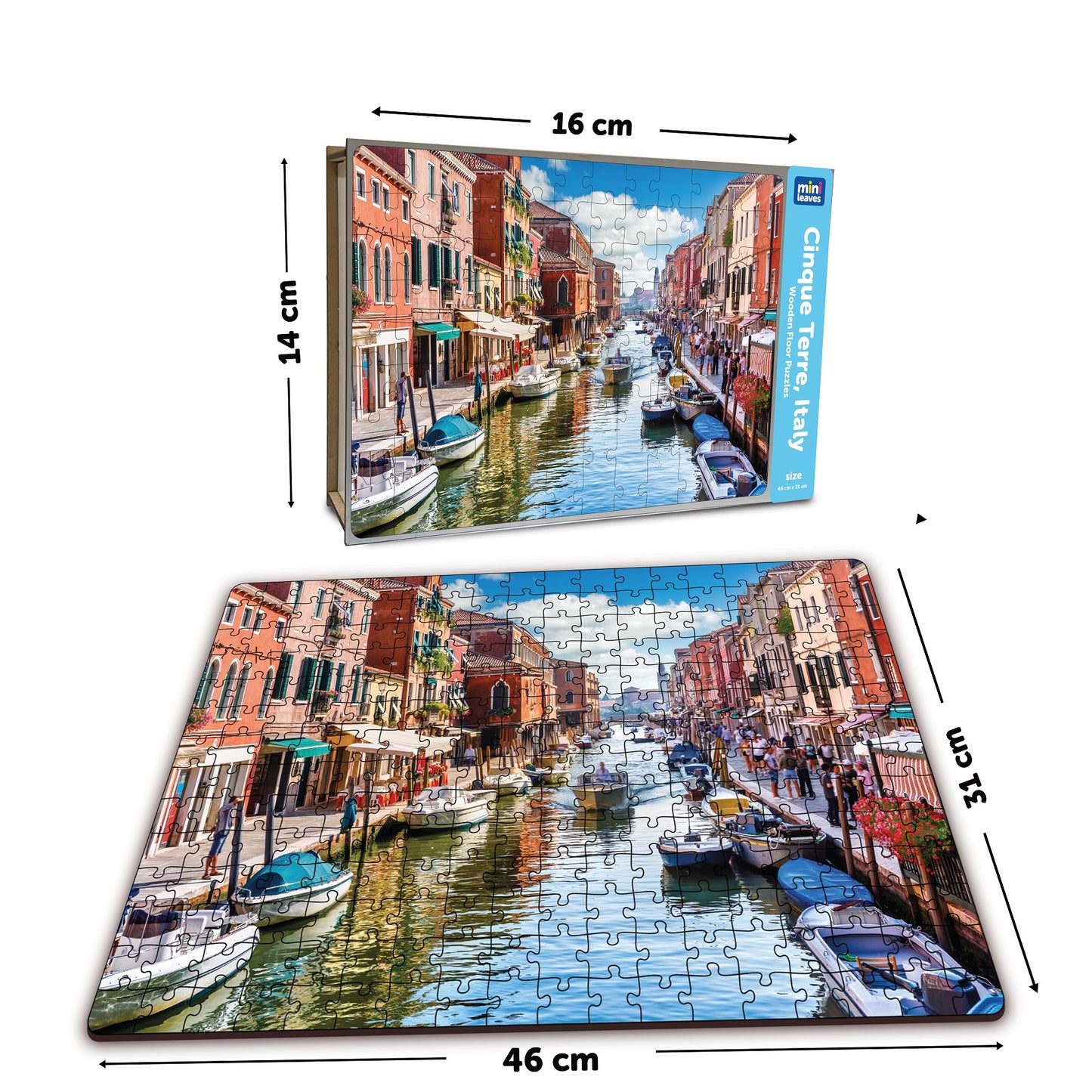Cinque Terre Wooden Jigsaw Puzzle (108 Pcs)
