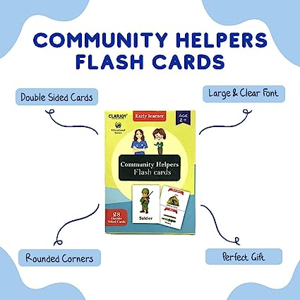 Community Helper Flash Card for Kids