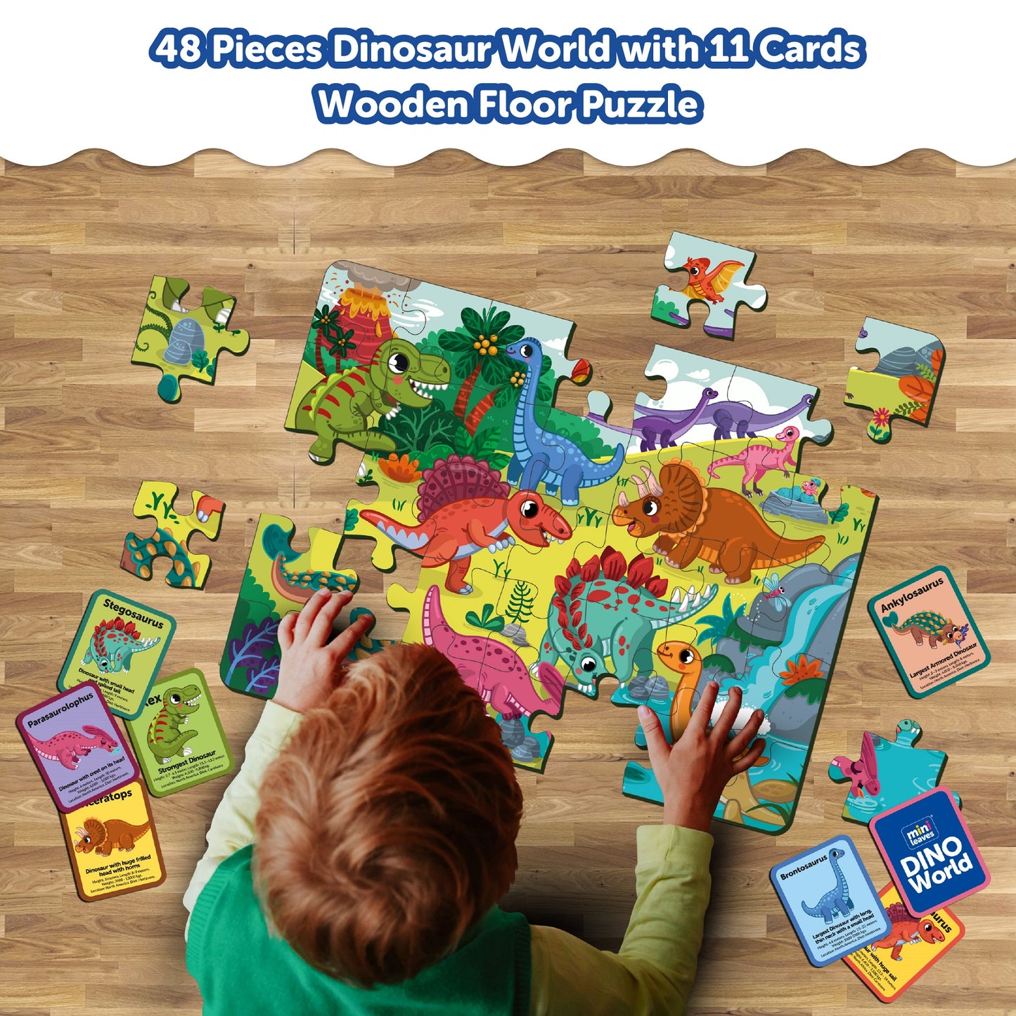 Dinosaurs Wooden Puzzle (48 Pcs)