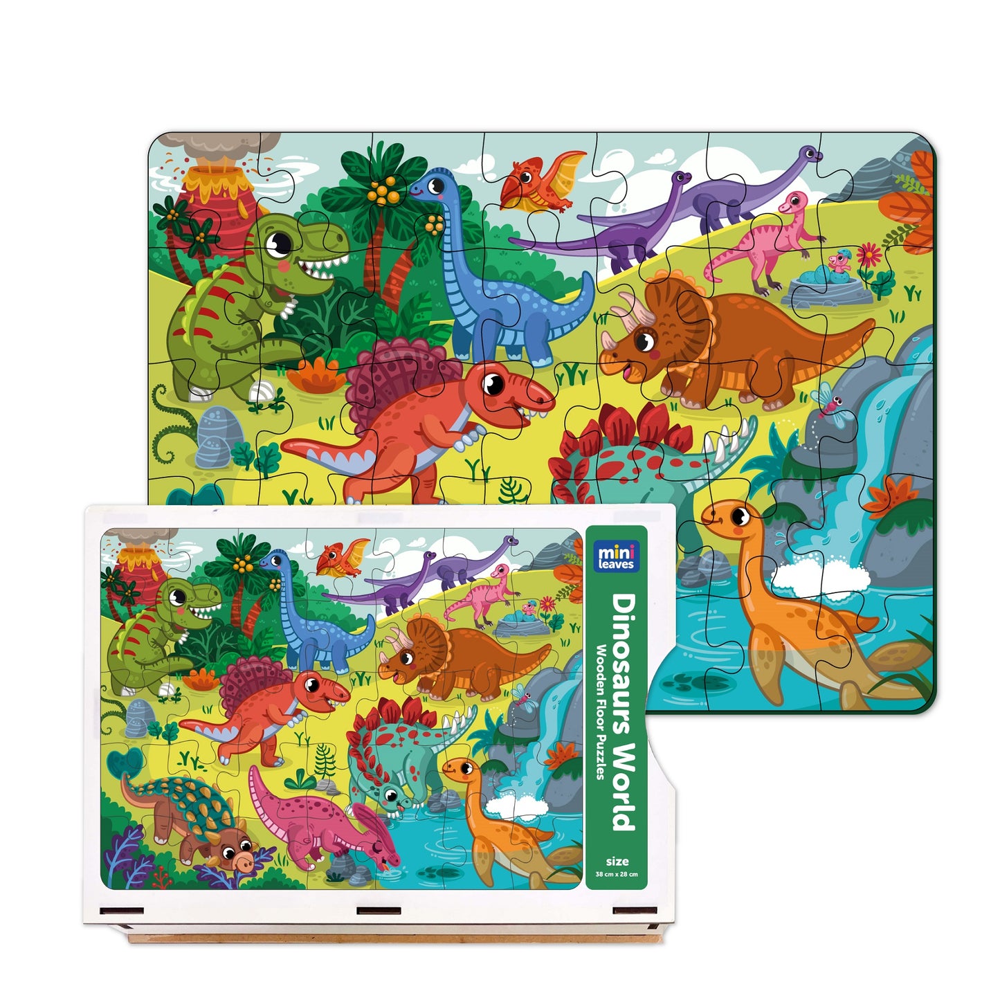 Dinosaurs Wooden Puzzle (48 Pcs)