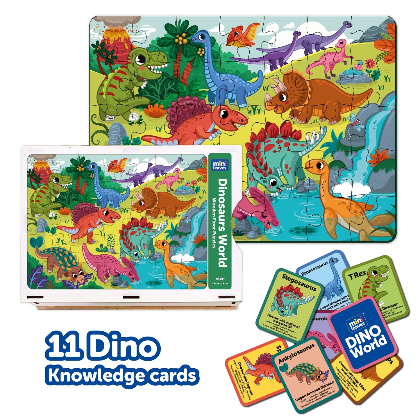 Dinosaurs Wooden Puzzle (48 Pcs)