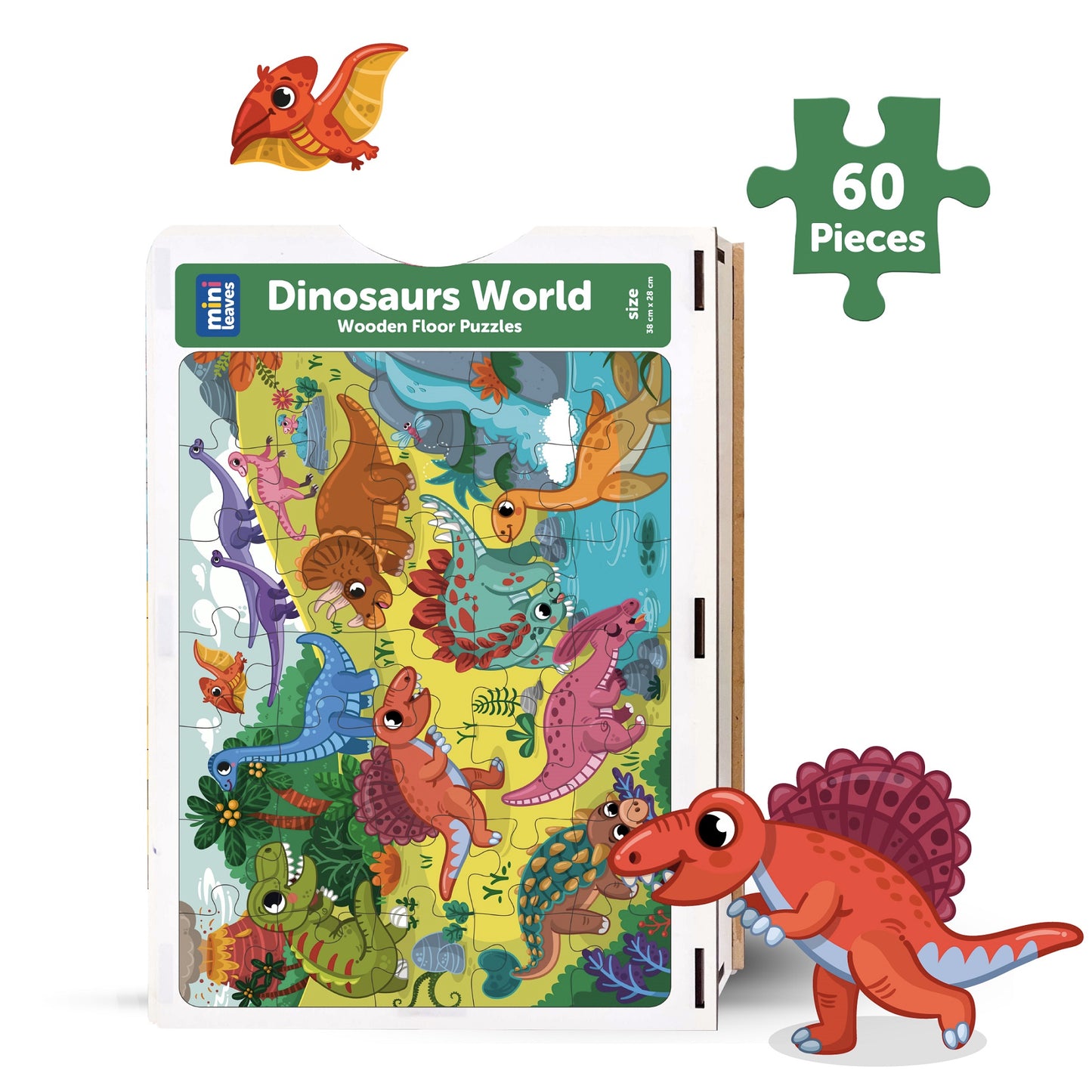 Dinosaurs Wooden Puzzle (60 Pcs)