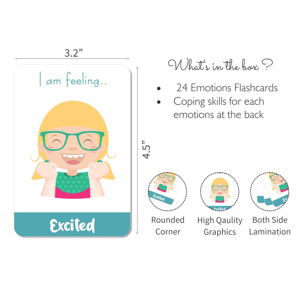 Emotions Flash Cards - Pack of 24