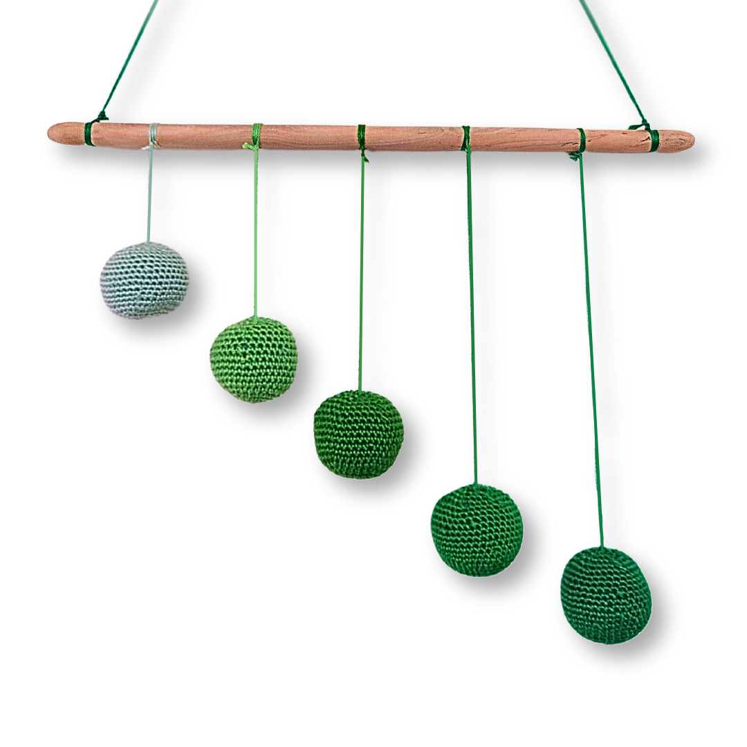 Buy Gobbie Mobile Wooden Toy - Green - SkilloToys