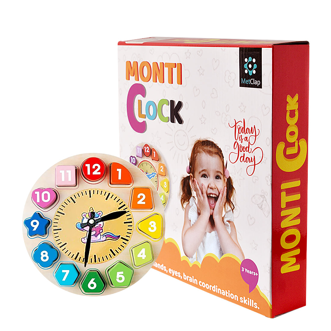 Learning Monti Clock Activity Toy for Kids