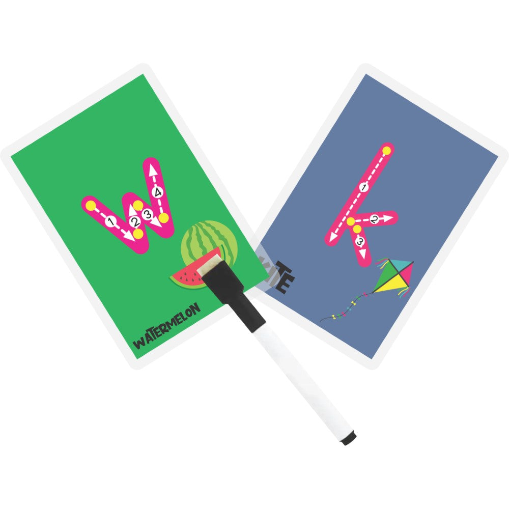 Buy Lowercase ABC Rewritable Flashcards Tracing Mats - SkilloToys.com-Cards with letters