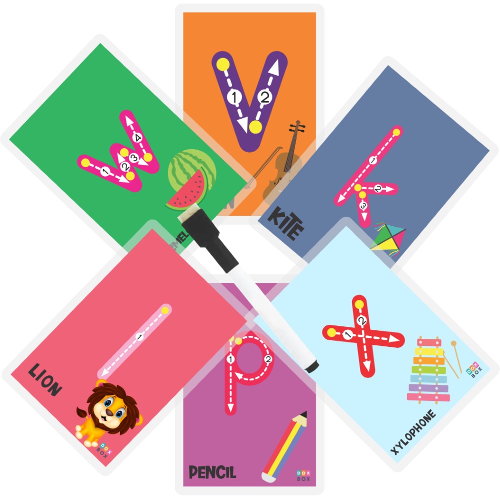 Buy Lowercase ABC Rewritable Flashcards Tracing Mats - SkilloToys.com- Flashcards