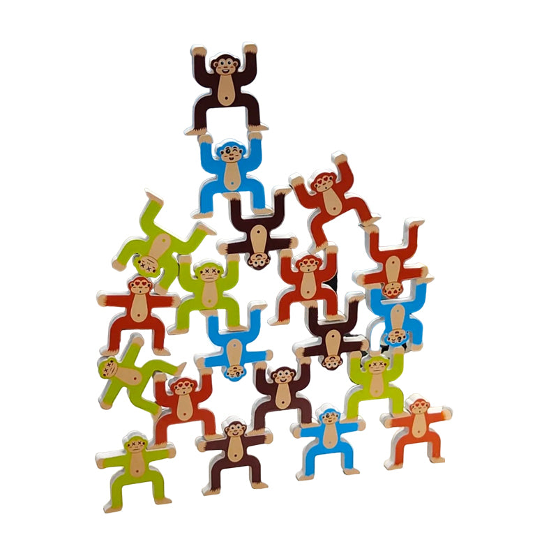MALLAKHAMB Monkey Stacker Game for Kids (21 Pcs)