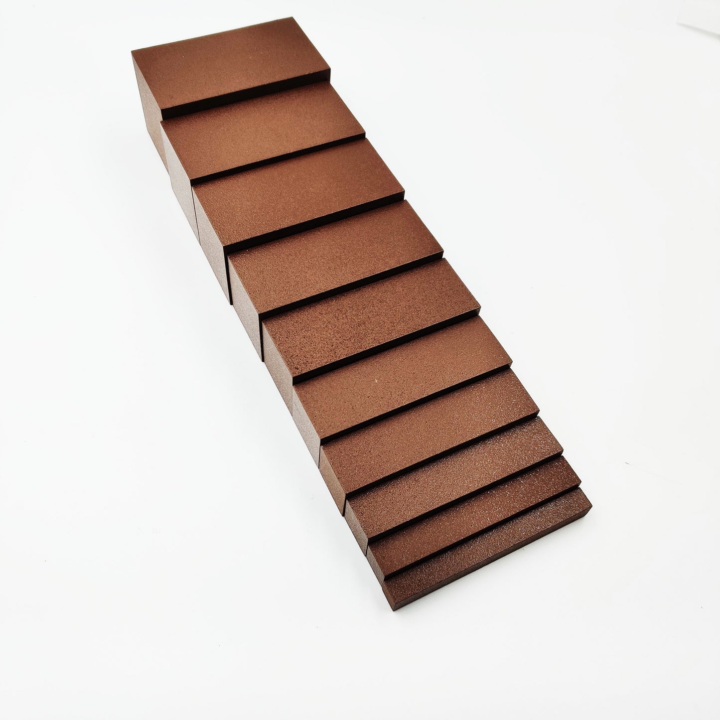 Montessori Brown Stairs - 10 Wooden Prism