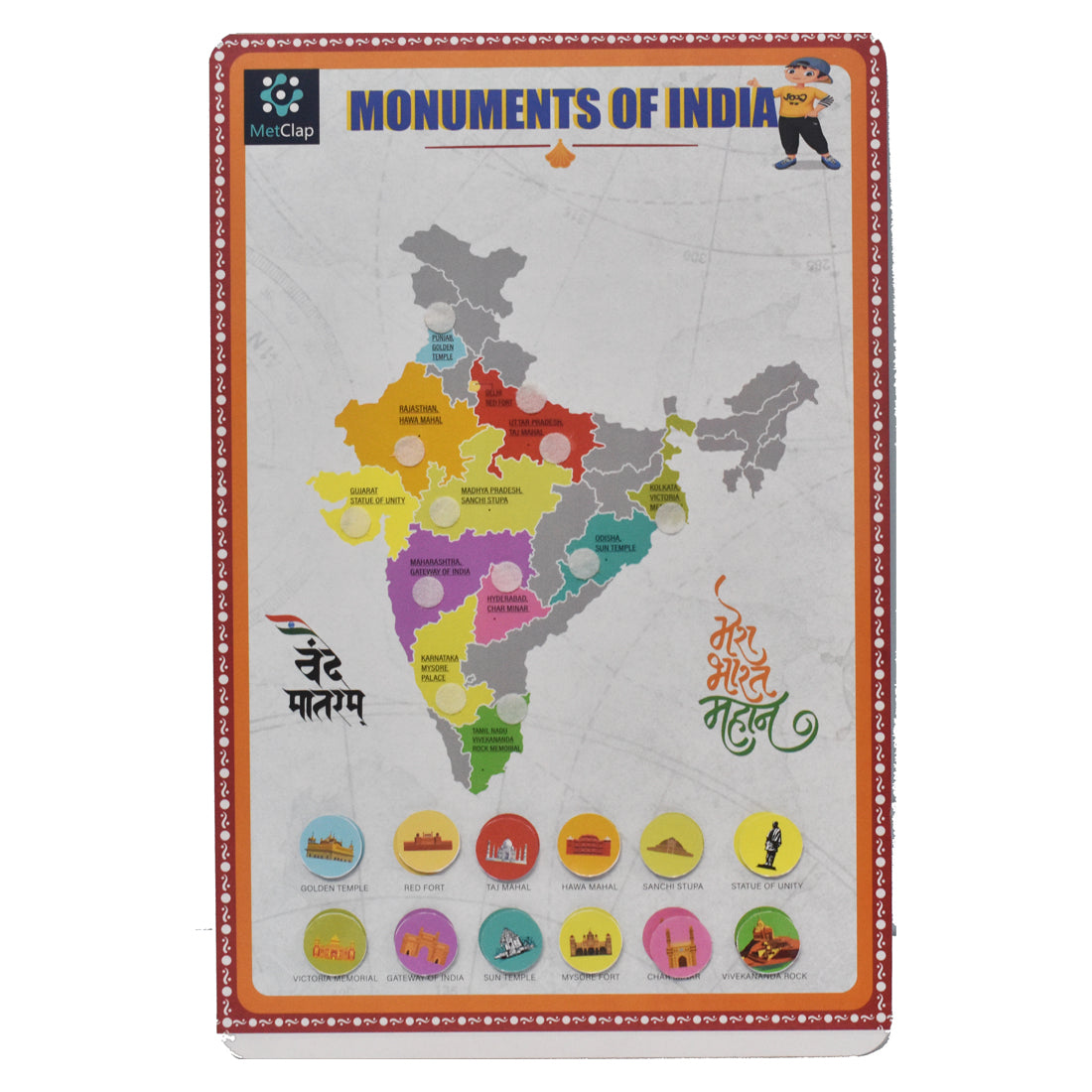 Monuments of India Activity Board Game for Kids