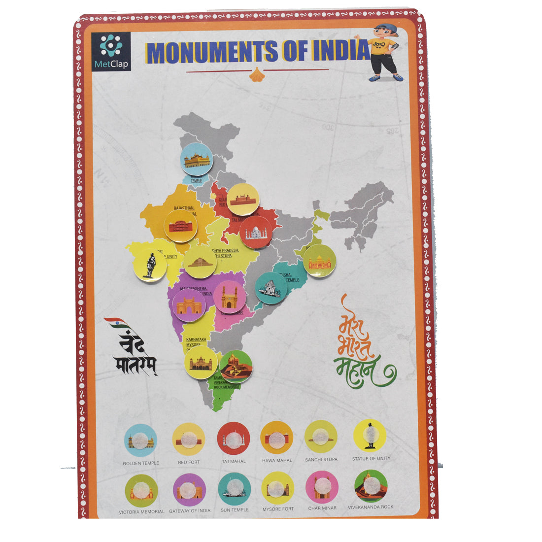 Monuments of India Activity Board Game for Kids