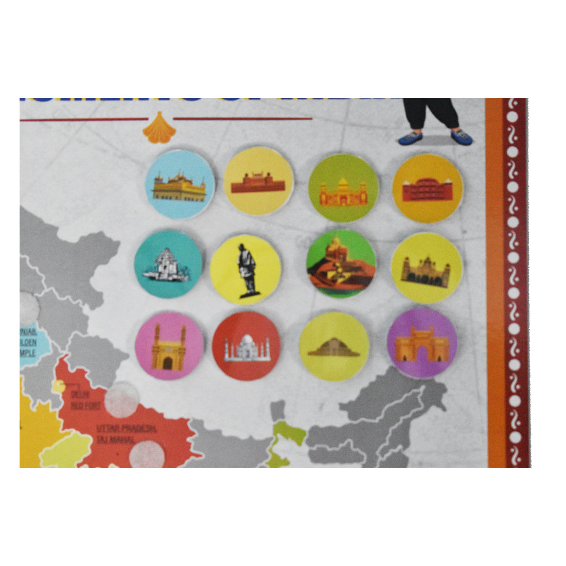 Monuments of India Activity Board Game for Kids