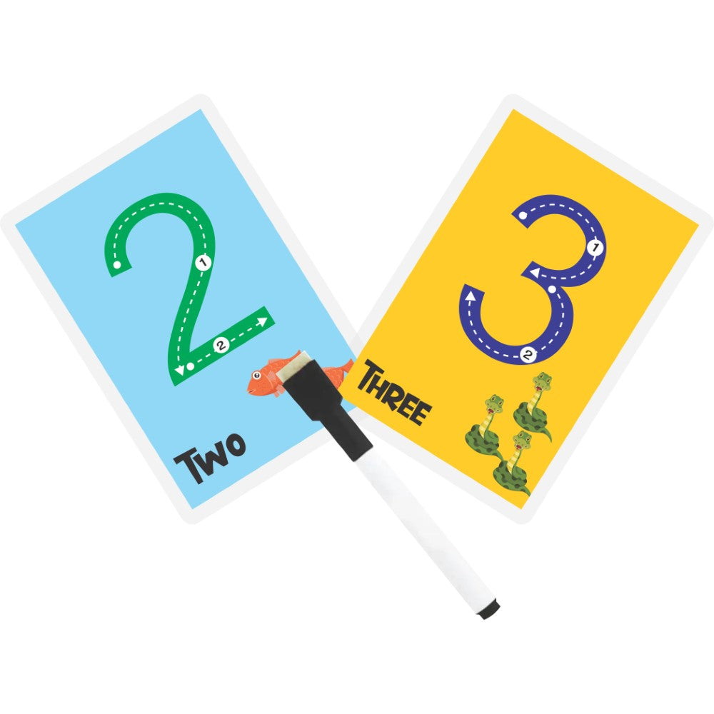 Buy Numbers Rewritable Flashcards  Tracing Mats - SkilloToys.Com - Flashcards With Numbers