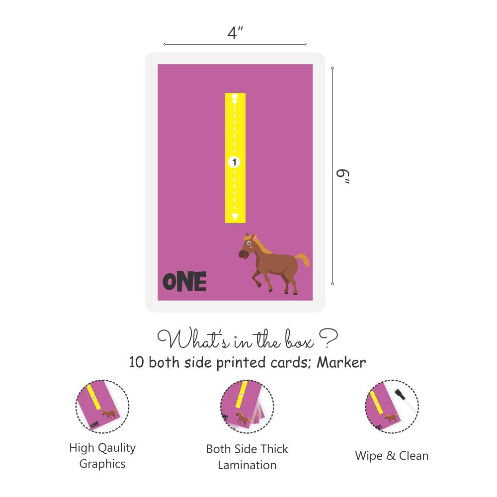 Buy Numbers Rewritable Flashcards Tracing Mats - SkilloToys.Com - In The Box