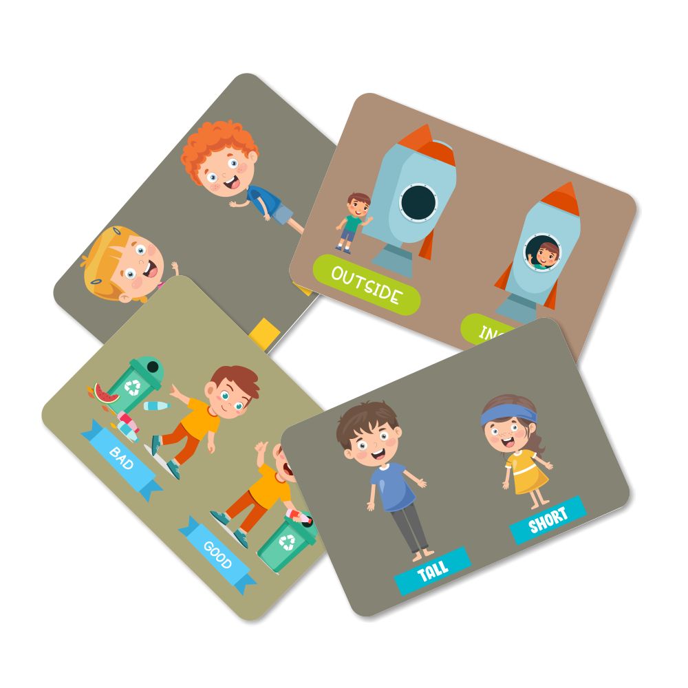 Opposites Flash Cards - Pack of 32