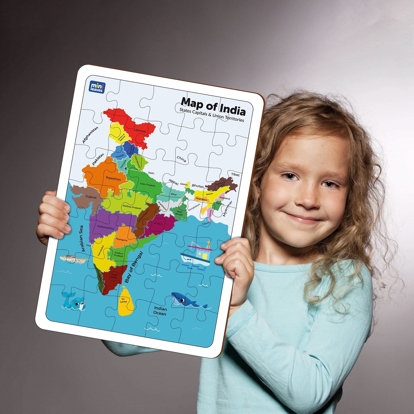 Premium Wood India Map Puzzle