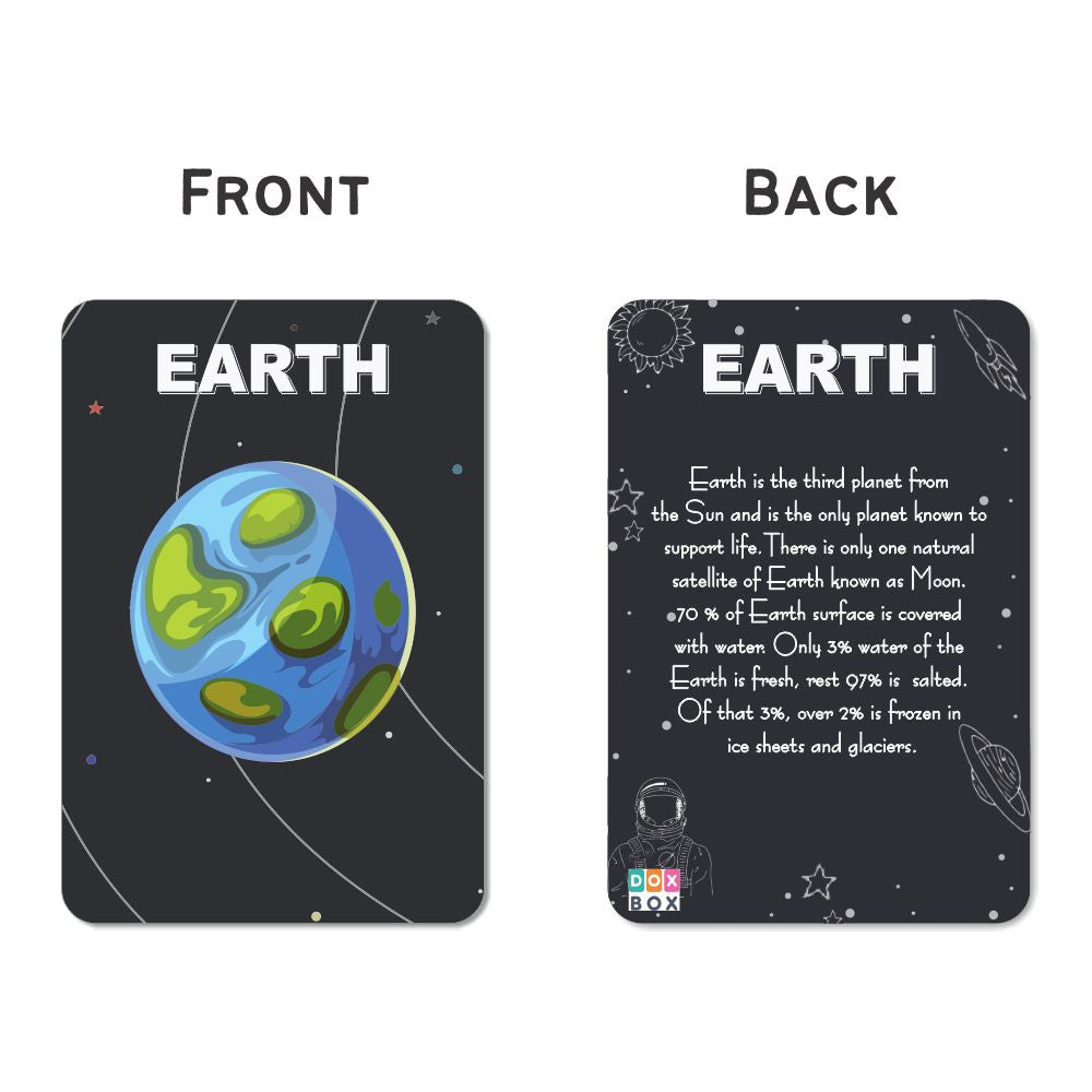 Space Learning Flashcards - Pack of 24
