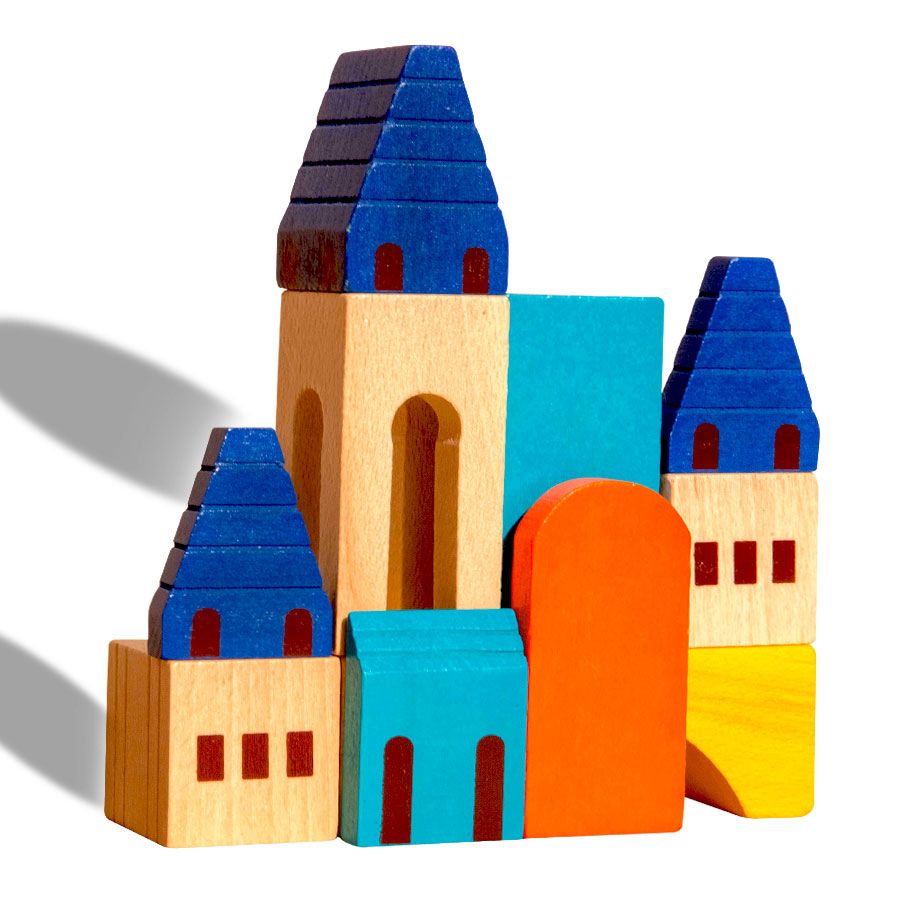 The Builder Wooden Toy - Set of 45 PCS