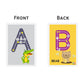 Buy Uppercase ABC Rewritable Flashcards  Tracing Mats - SkilloToys.co - Front and Back