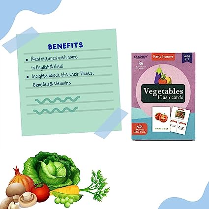 Vegetables Flash Card