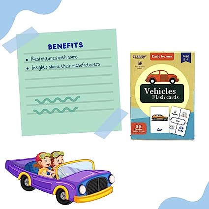 Vehicles Flash Card