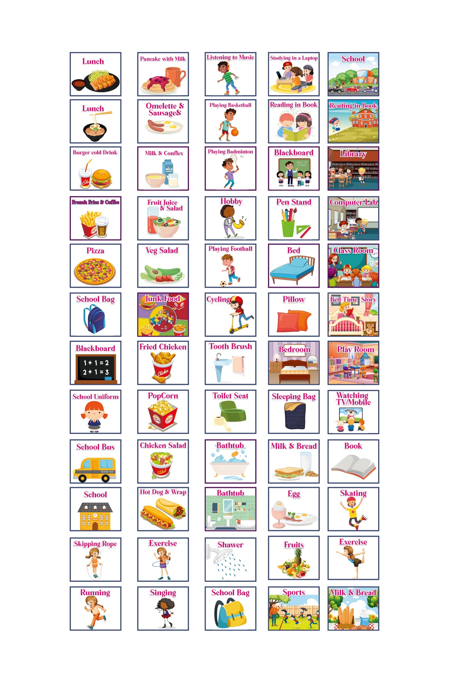 What To Do Activity Board Game for Kids