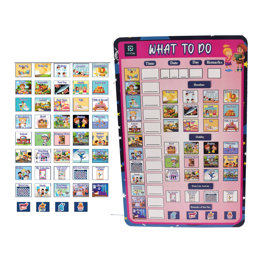 What To Do Activity Board Game for Kids