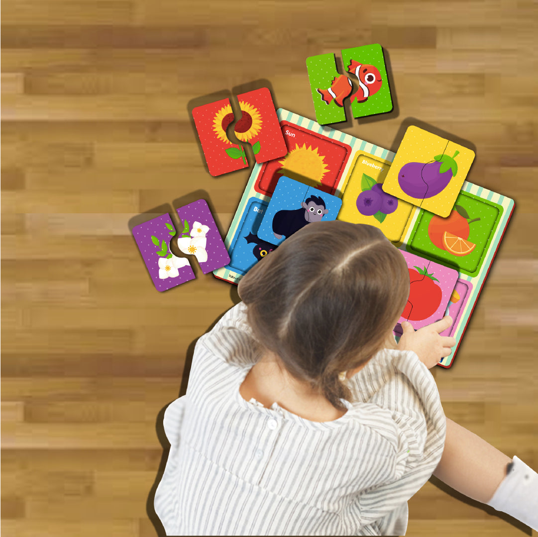Wooden 2 Piece Colors Puzzle