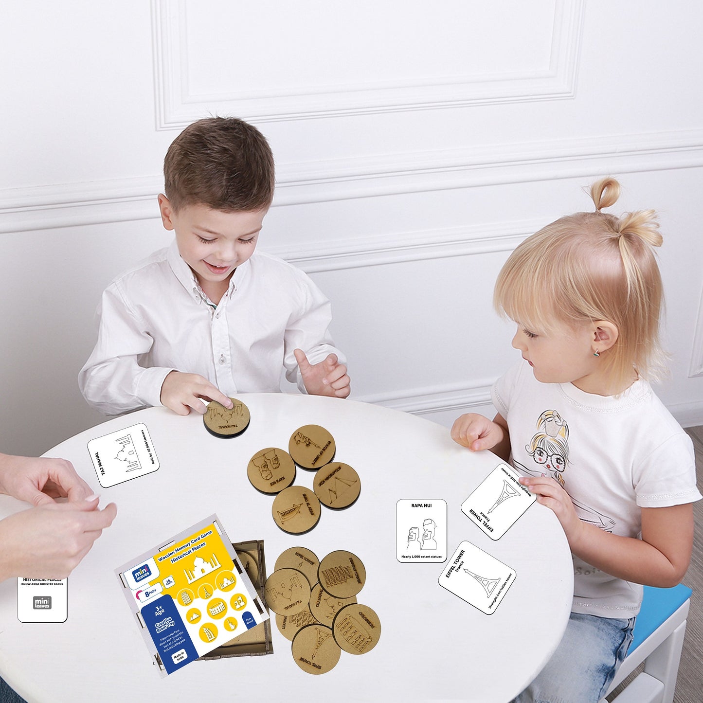 Wooden 8 Wonders of the World Card Game