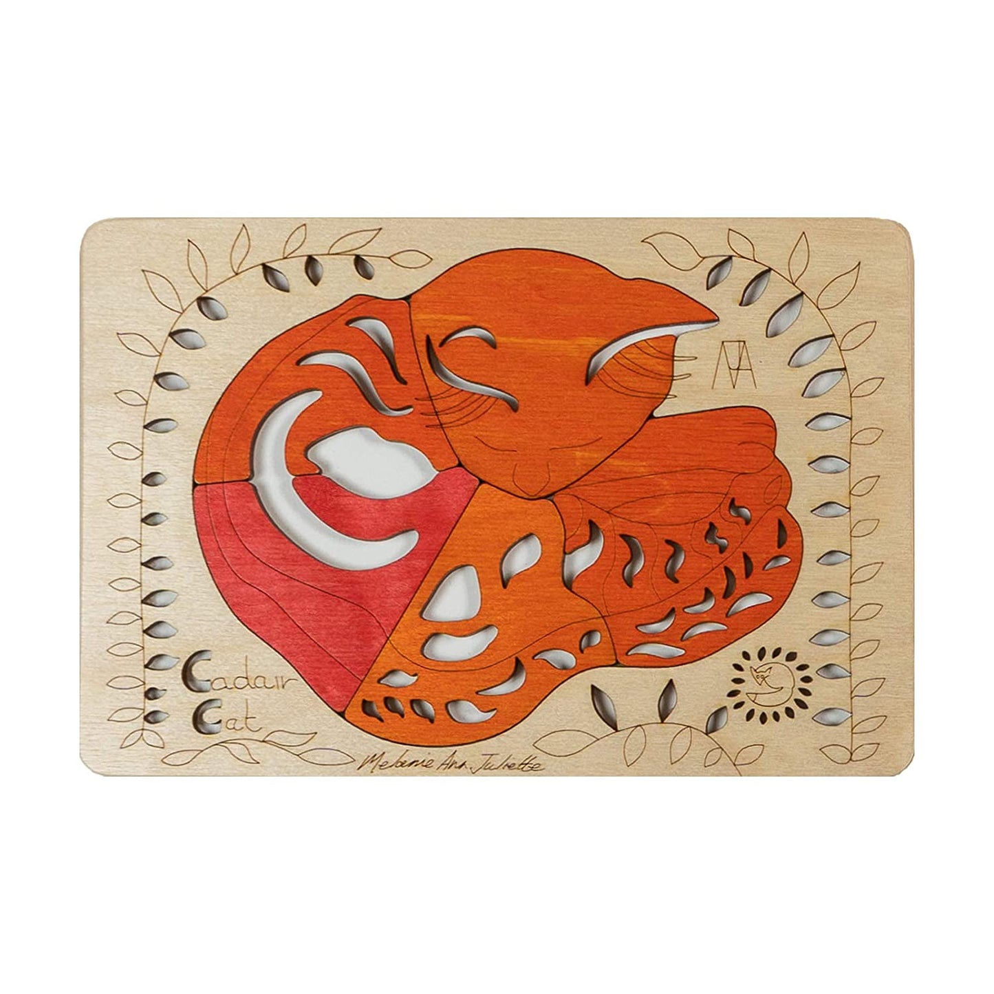 Wooden Cadair Cat Puzzle Board