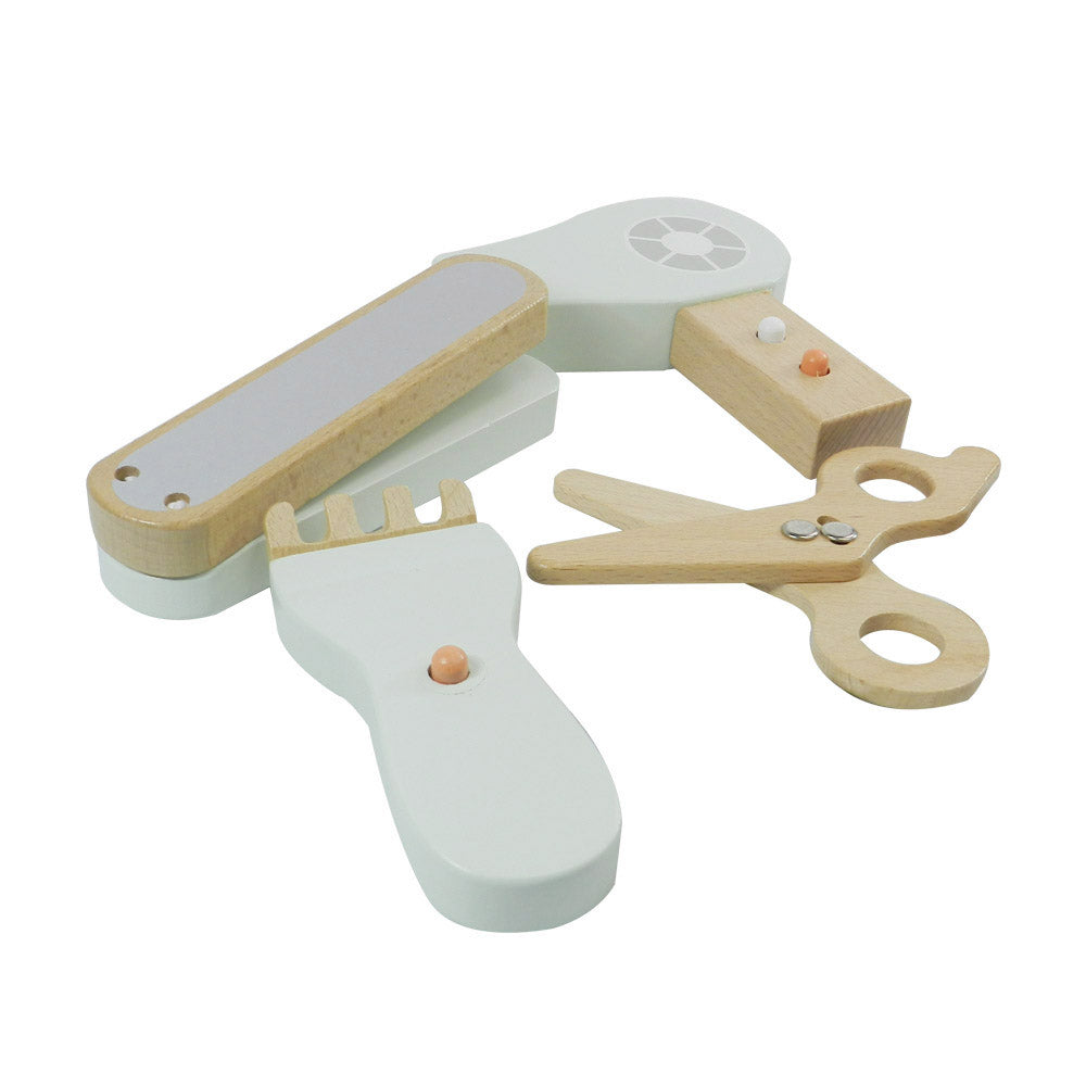 Wooden Comb & Shine Kids Hair Salon Playset