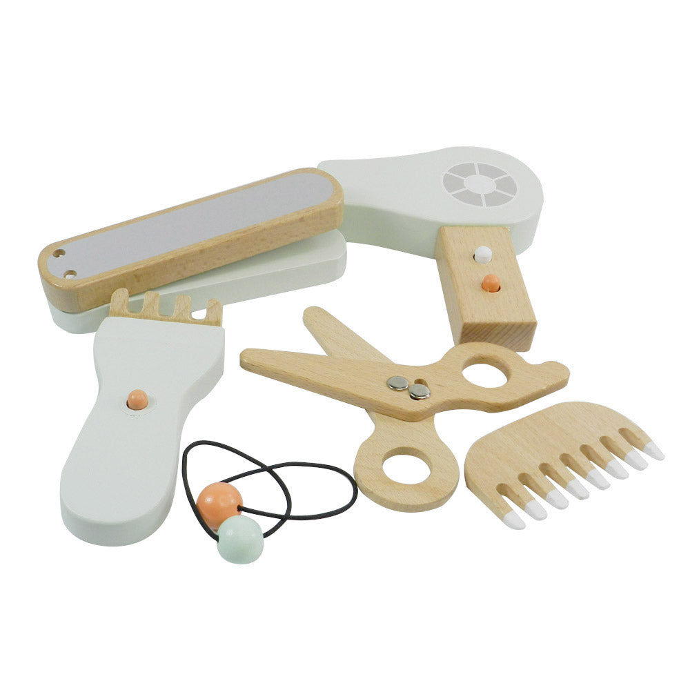 Wooden Comb & Shine Kids Hair Salon Playset
