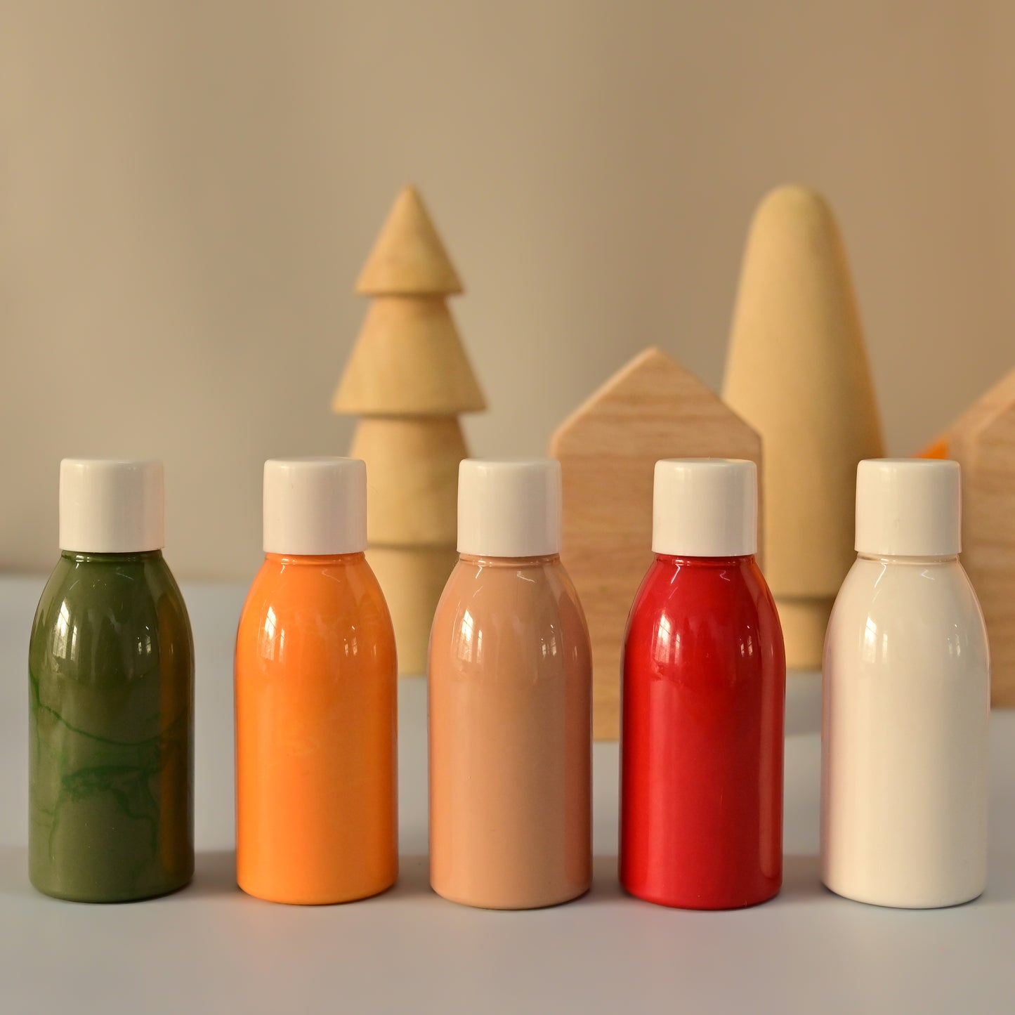 Wooden DIY Chrishmas Village Set