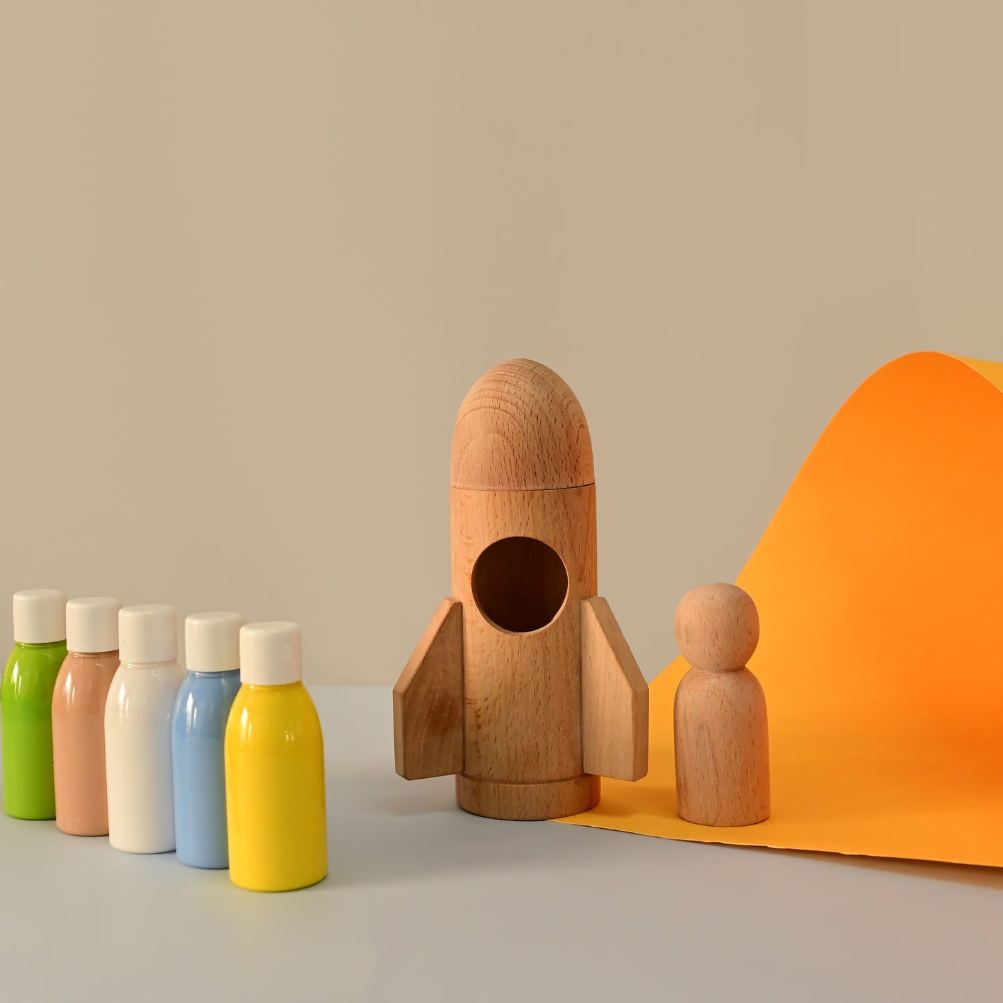 Wooden DIY Rocket Kit Set