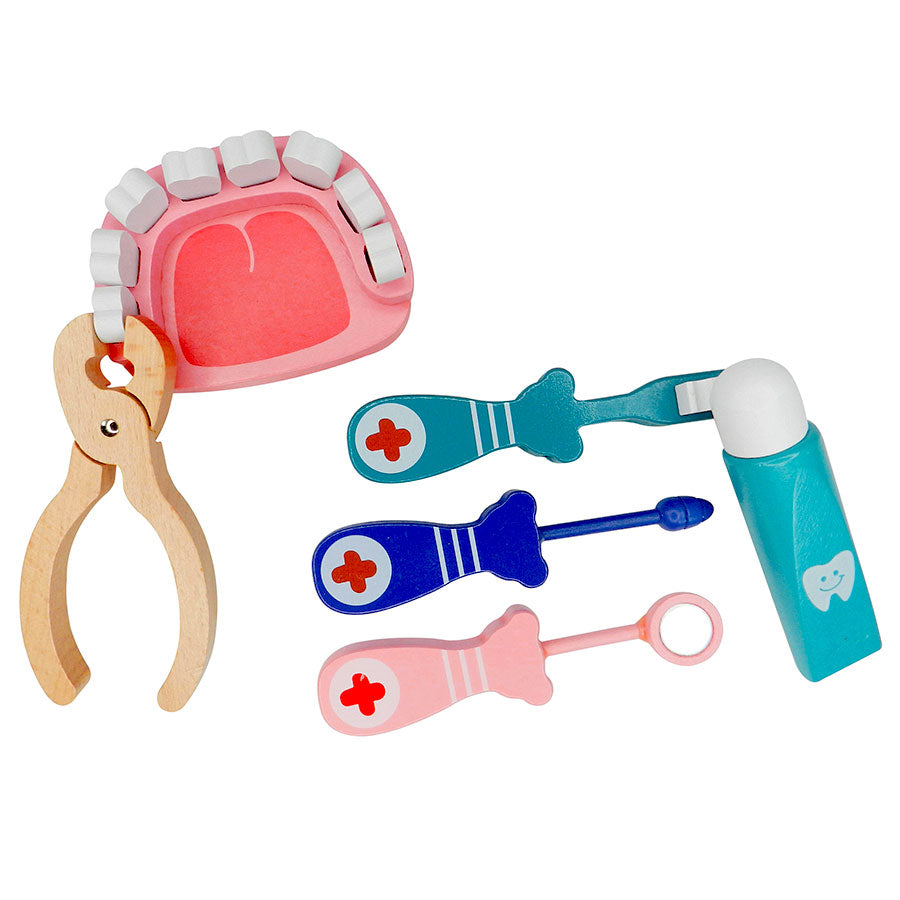 Wooden Dentist Toy - Set of 6 Pcs