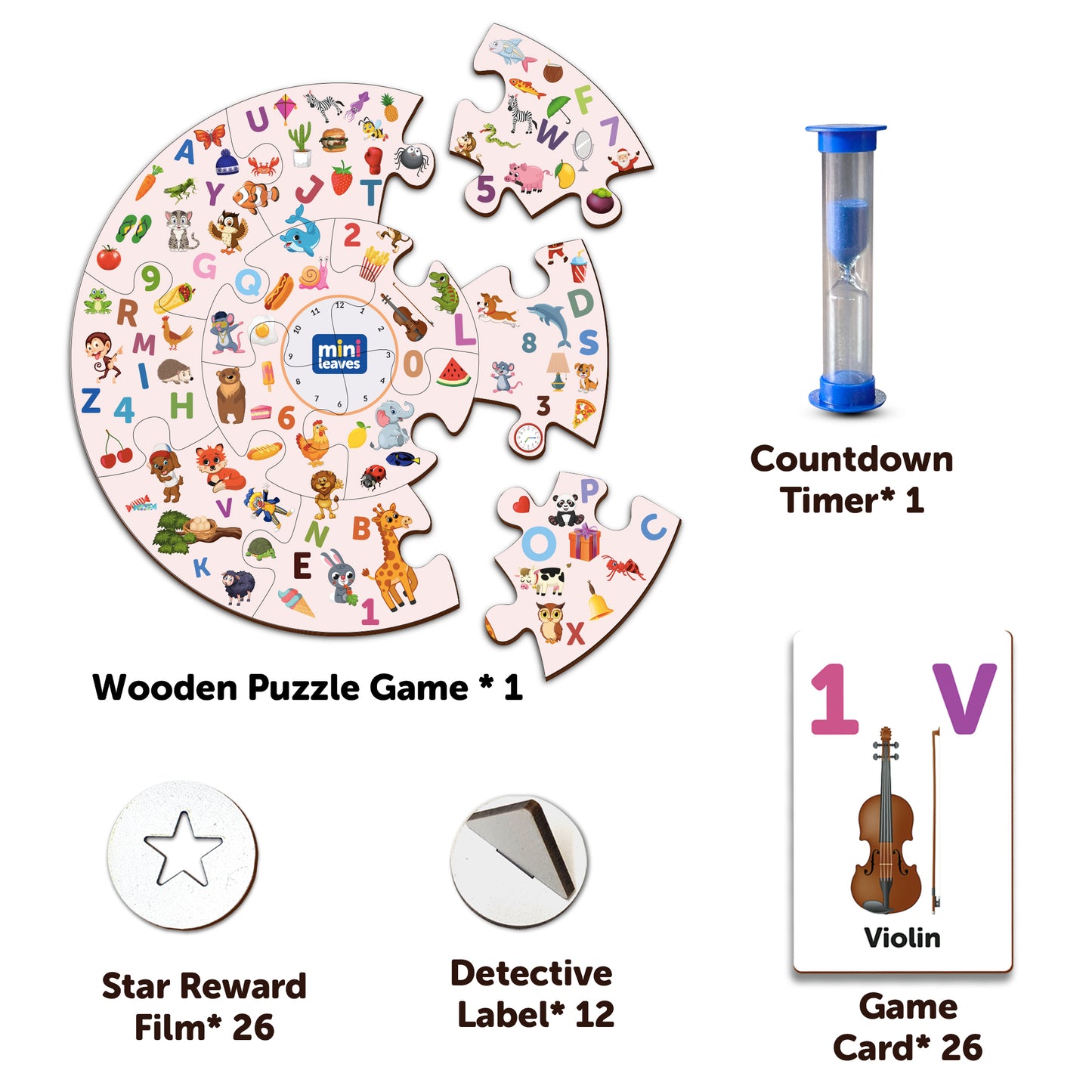 Wooden Detective Party Find Picture Game