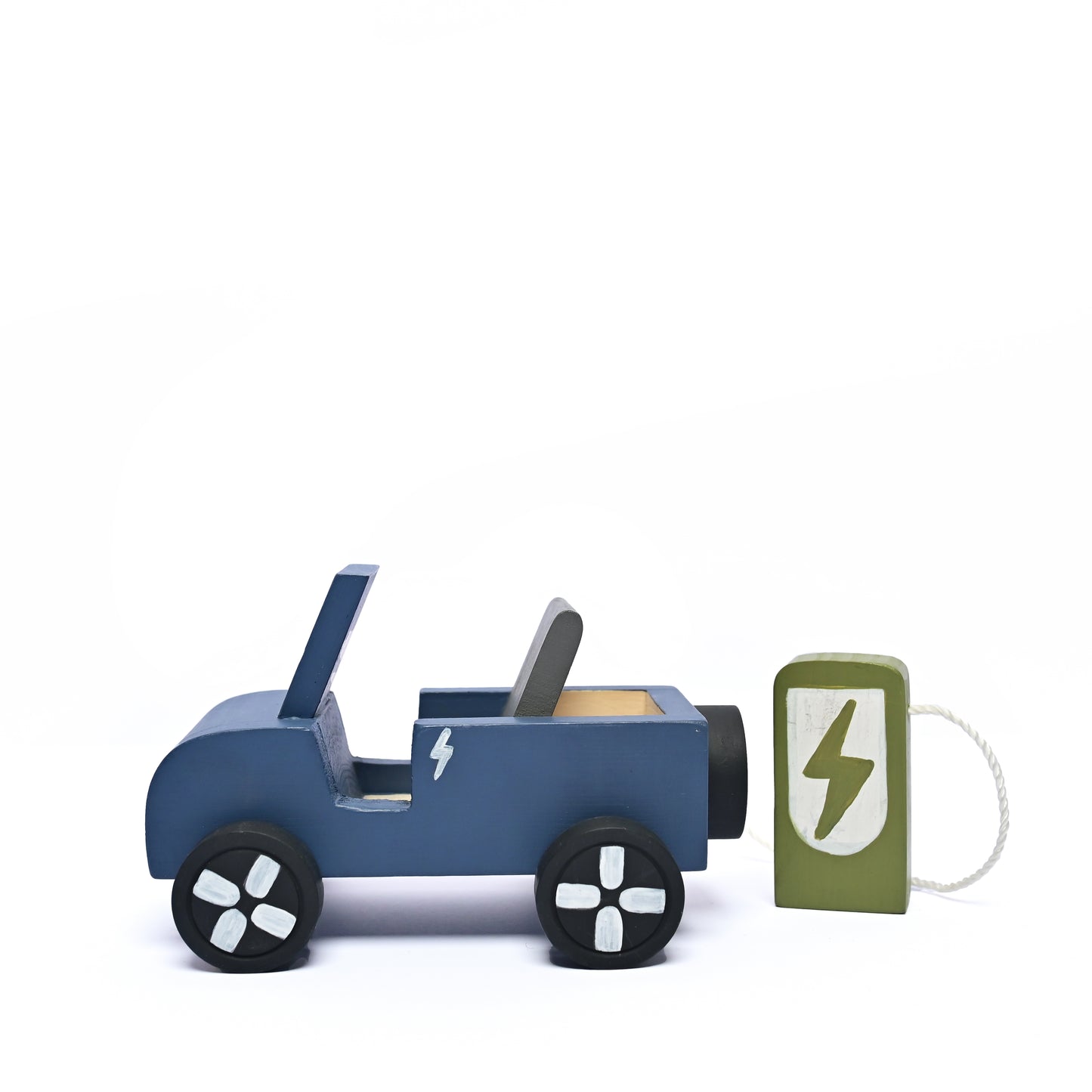Wooden EV Jeep Toy