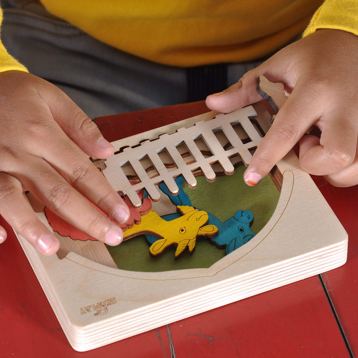 Wooden Farm Animal Puzzle Board