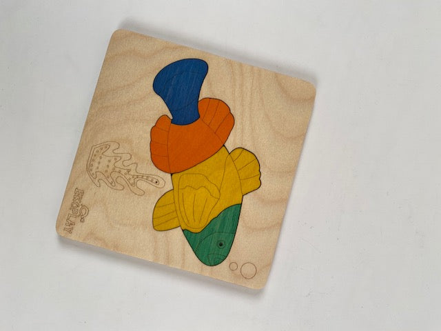 Wooden Fish In a Pond Puzzle Board