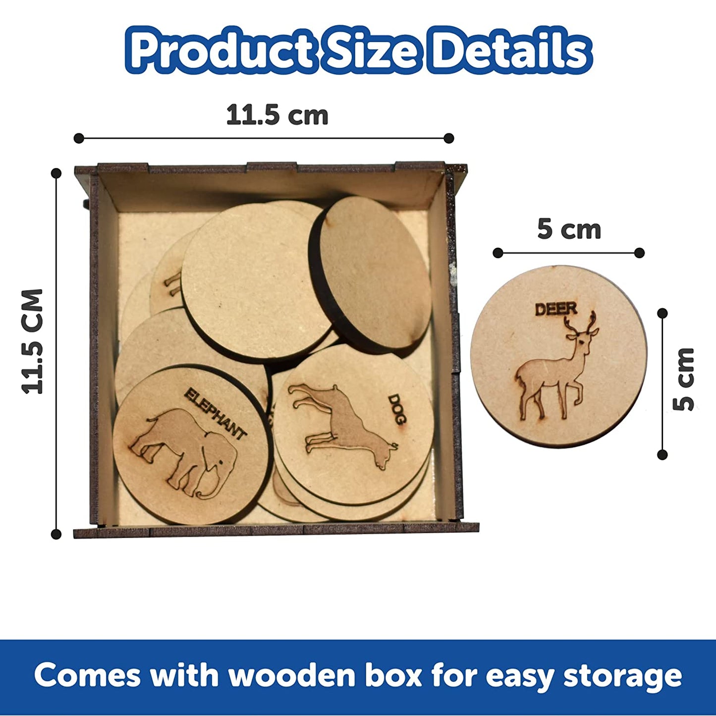 Wooden Forest Animal Card Game