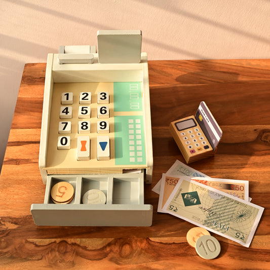 Wooden Funny Money Cashier Toy